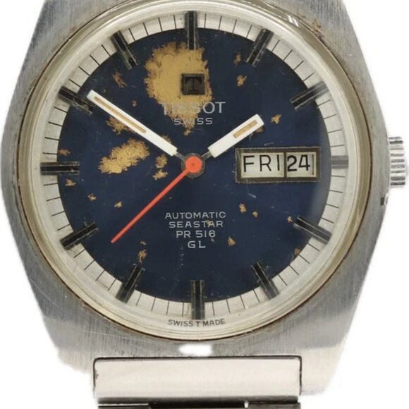 Vintage 36mm Tissot 46572-6X Sea Star PR516 Men\'s Automatic Wristwatch 796 main image 7